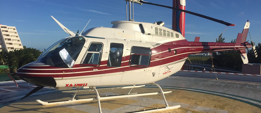 Helicóptero Bell 206 L, Renta de Helicópteros en Cancún