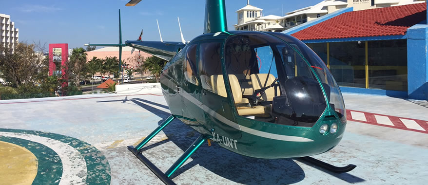 Helicóptero Robinson 44, Renta de Helicópteros en Cancún