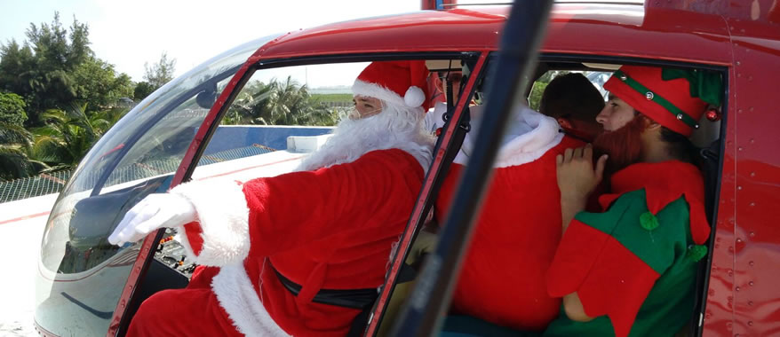 Santa Claus Flights Helicopter Cancun | Cancun Airplane Tours