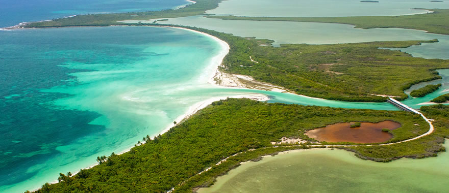 Sian Ka'an and Tulum Ruins Aerial Tour from Mahahual | Cancun Airplane Tours