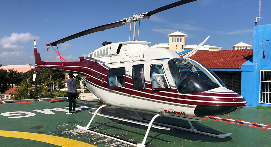 Traslados en Helicóptero | Cancun Airplane Tours